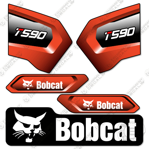 Bobcat T590 V2 Aftermarket Decal Kit with control