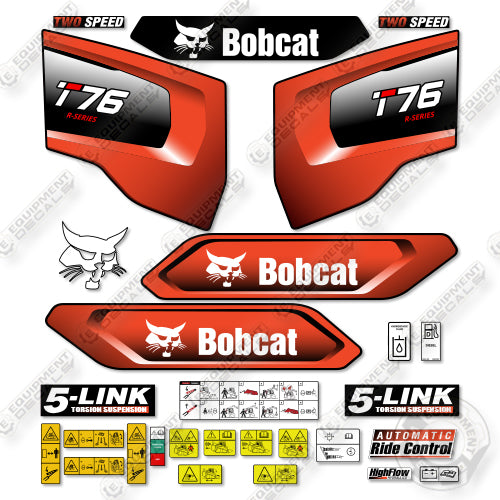 Multi-Color Bobcat Rear Decal Sticker – Aftermarket Vinyl For Skid Steer & More