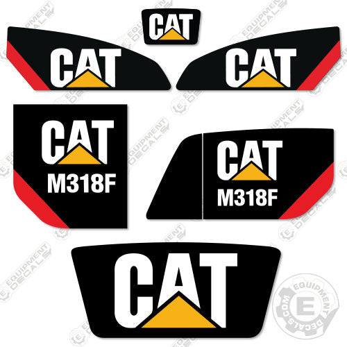 Fits Caterpillar M318F Excavator Decal Kit Equipment Decals