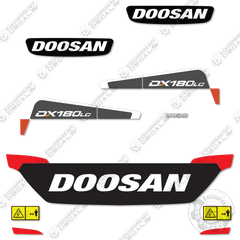 Fits Doosan DX180LC-5 Decal Kit Excavator
