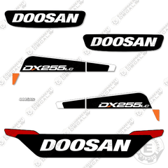 Fits Doosan DX255LC-5 Decal Kit Excavator