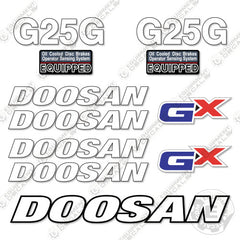 Fits Doosan G25G GX Decal Kit Forklift