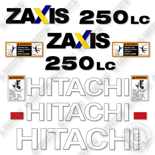 Fits Hitachi ZX250LC-5N Decal Kit Excavator – Equipment Decals