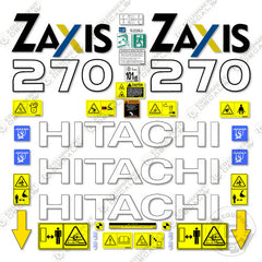 Fits Hitachi 270 Decal Kit Z-Axis Excavator