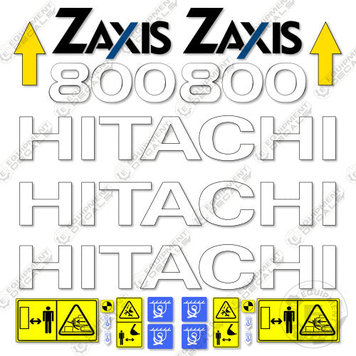 Fits Hitachi ZX800 Decal Kit Excavator – Equipment Decals
