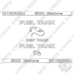 Fits Industrias America 500 Decal Kit Fuel Trailer