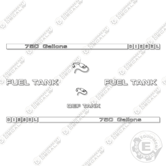 Fits Industrias America 750 Decal Kit Fuel Trailer
