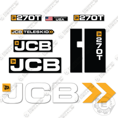 Fits JCB 270T Decal Kit Track Loader