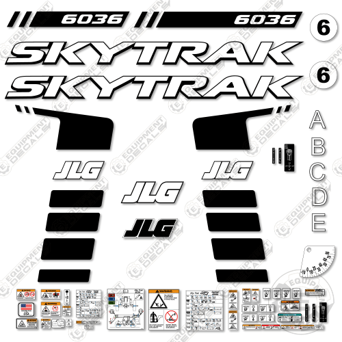 Fits JLG 6036 Decal Kit Telehandler (2016+) Equipment Decals