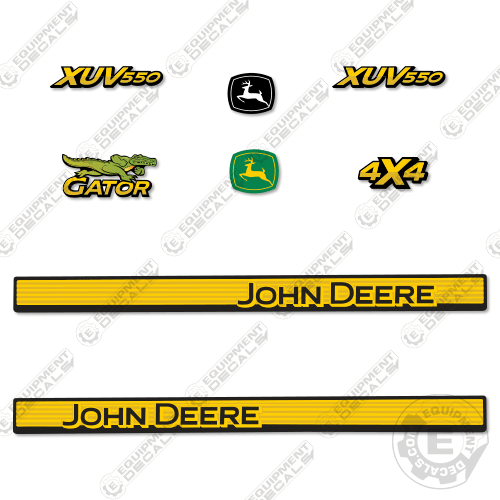 Fits John Deere Gator XUV 550 Decal Kit Utility Vehicle – Equipment Decals