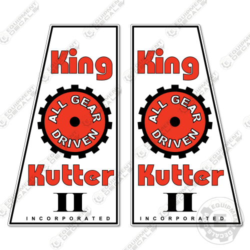 King Kutter 2 Decal Kit Tiller Equipment Decals