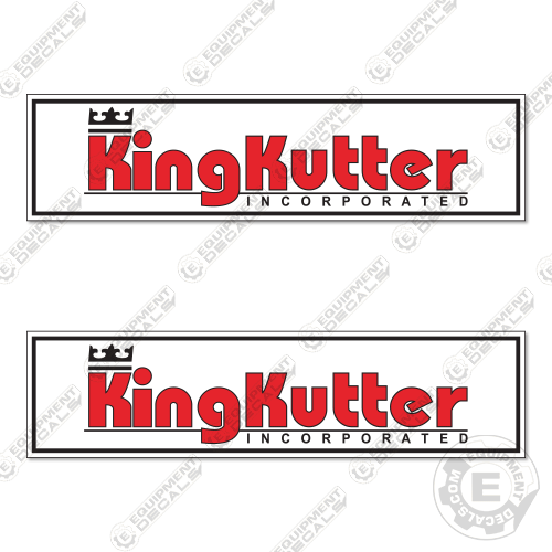 King Kutter Decal Kit Mower Equipment Decals