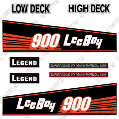 Fits LeeBoy 900ST Decal Kit Asphalt Paver