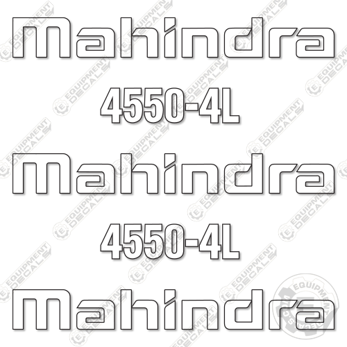 Fits Mahindra 45504L Decal Kit Front End Loader Equipment Decals