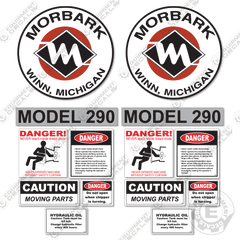 Fits Mobark Model 290 Decal Kit Wood Chipper