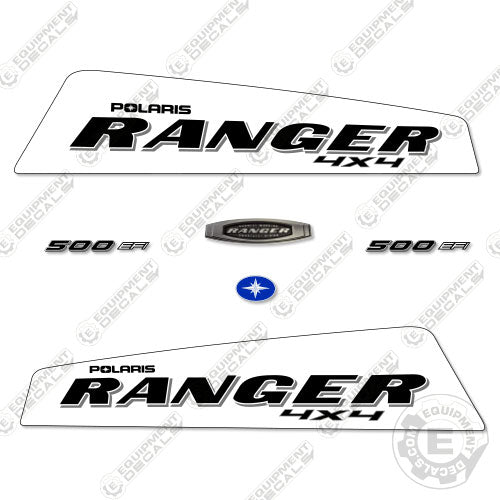 Fits Polaris Ranger 500 EFI Decal Kit Utility Vehicle WHITE Equipment