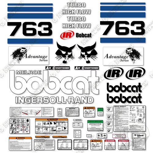 thumbnail image 2 of Bobcat 743 / 743B Skid Steer Vinyl Decal Set – 7 Pieces + Applicator – Avery 2 of 3