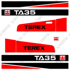 Fits Terex TA35-6 Decal Kit Articulated Dump Truck