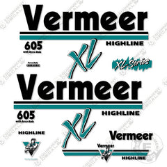 Fits Vermeer 605 XL HIGHLINE Baler Decal Kit