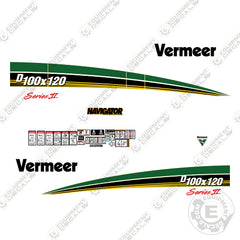 Fits Vermeer D100x120 Decal Kit Directional Drill