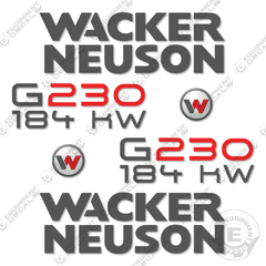 Fits Wacker Neuson G230 Decal Kit Mobile Generator