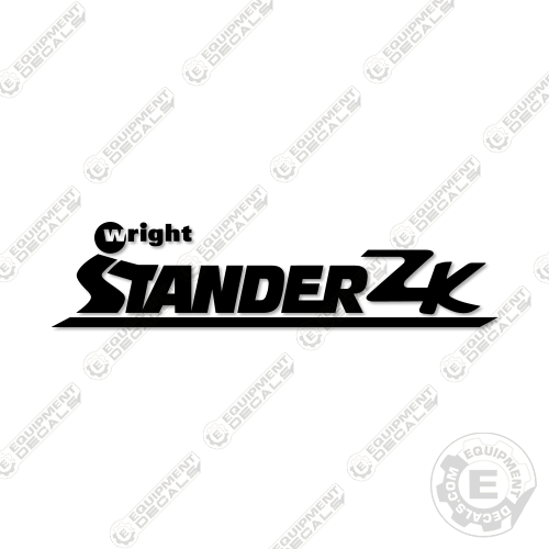 Fits Wright Stander ZK Logo Mower Decal KitFits Equipment Decals