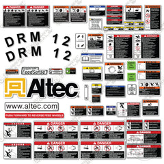 Fits Altec DRM12 Decal Kit Chipper