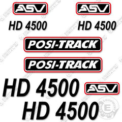 Fits Copy of ASV HD4500 Decal Kit Skid Steer