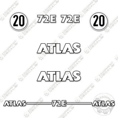 Fits Atlas 72E Decal Kit Wheel Loader