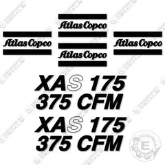Fits Atlas Copco XAS 175 375 CFM Decal Kit Air Compressor