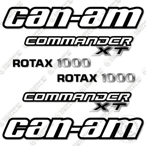 Fits Can-Am Commander XT ROTAX 1000 Decal Kit Utility Vehicle (Style 2 –  Equipment Decals