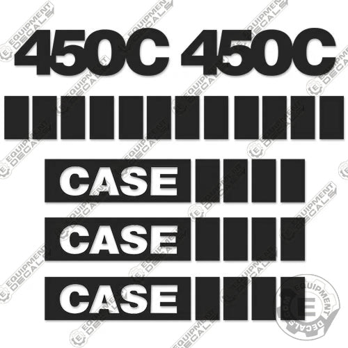 Fits Case 450C Decal kit Dozer (Grey) Equipment Decals