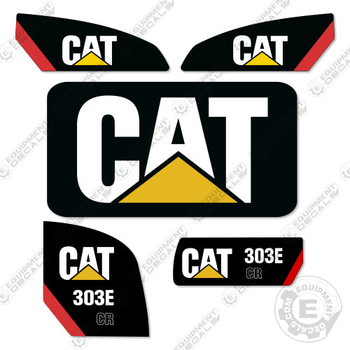 Fits Caterpillar 303 E CR Mini Excavator Decals Equipment Decals