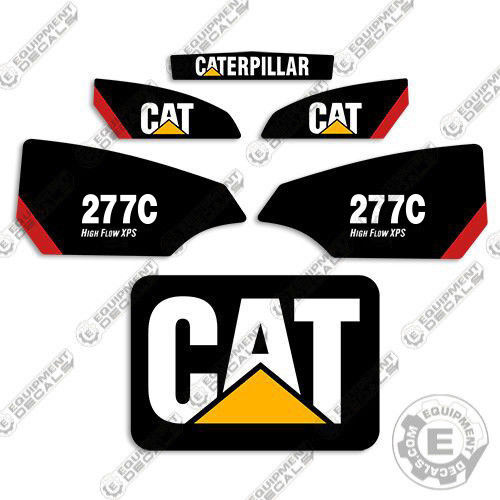 2pc Set | Decals for Caterpillar CAT Logo | Graphic Vinyl Stickers - 11 x  7 