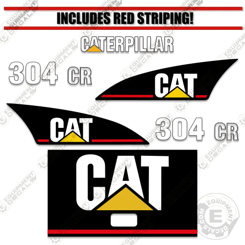 Fits Caterpillar 304 CR Decal Kit Mini Excavator Equipment Decals