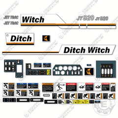 Fits Ditch Witch JT920 Decal Kit Directional Drill