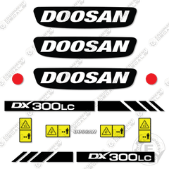 Fits Doosan DX300LC Decal Kit Excavator