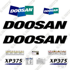 Fits Doosan XP375 Decal Kit Compressor