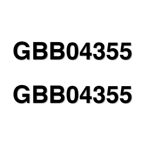 Fits Black DieCut Lettering 3" (GB04355) Equipment Decals