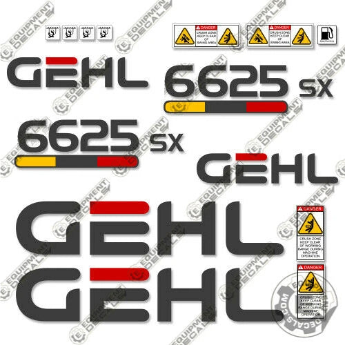 Fits GEHL 6625SX Decal Kit Skid Steer – Equipment Decals