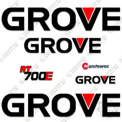 Fits Grove RT700E Decal Kit Crane