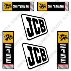 Fits JCB 215E Decal Kit Backhoe