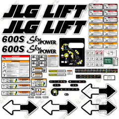 Fits JLG 600S Decal Kit Boom Lift