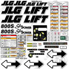 Fits JLG 800S Decal Kit Boom Lift
