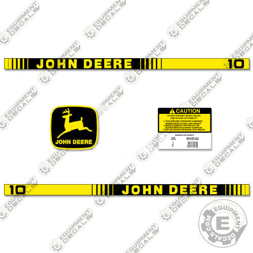 Fits John Deere 10 Decal Kit Lawn Cart