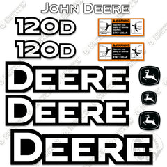 Fits John Deere 120D Decal Kit Mini Excavator