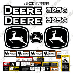 Fits John Deere 325G Decal Kit Skid Steer Loader
