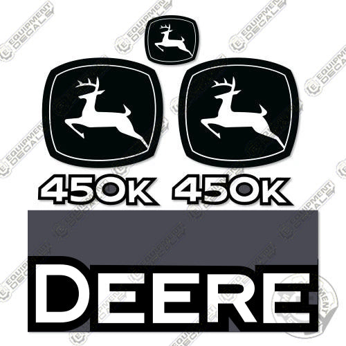 Fits John Deere 450K Dozer Crawler Decal Kit Equipment Decals