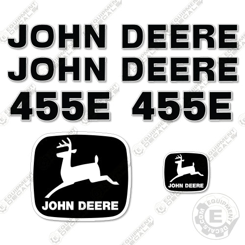 Fits John Deere 455E Decal Kit Crawler Loader Equipment Decals