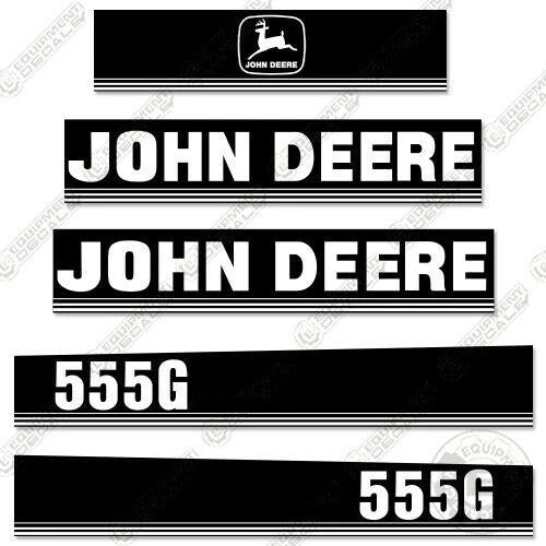Fits John Deere 555G Decal Kit Dozer Equipment Decals